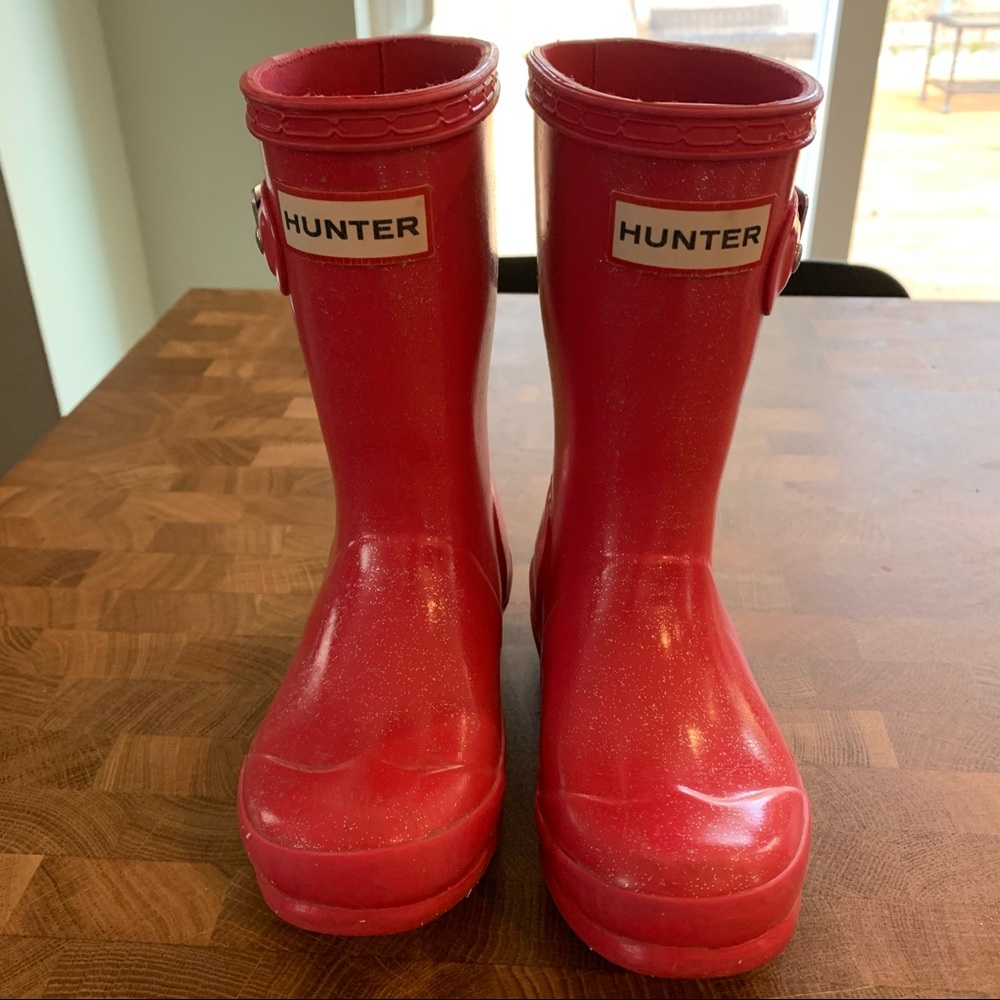 Hunter Boots Original Glitter Pink